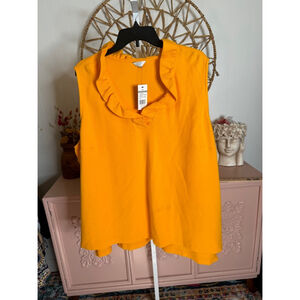 Women's‎ Crown & Ivy Top 4X Yellow